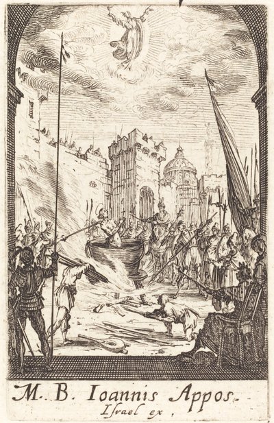 Umučení svatého Jana Evangelisty, c. 16341635. od Jacques Callot