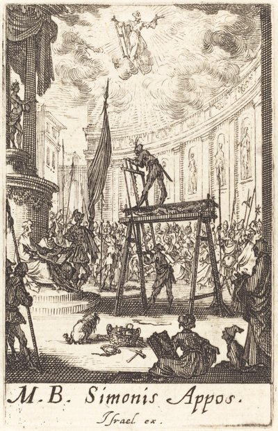 Umučení svatého Šimona od Jacques Callot