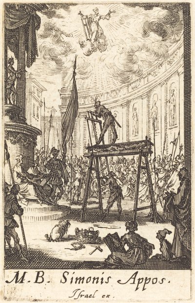 Umučení svatého Šimona, c. 16341635. od Jacques Callot