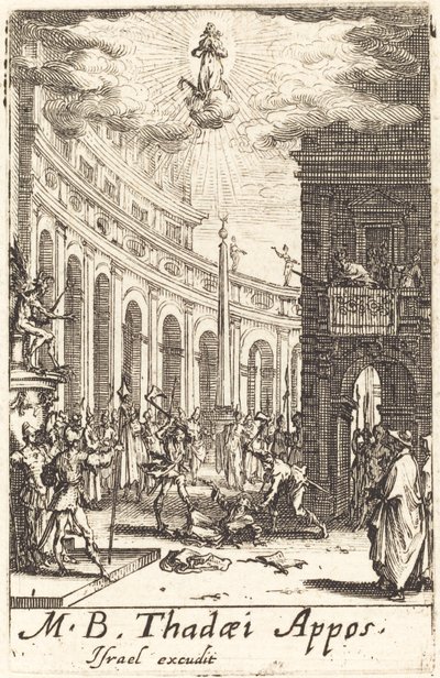 Umučení svatého Tadeáše od Jacques Callot