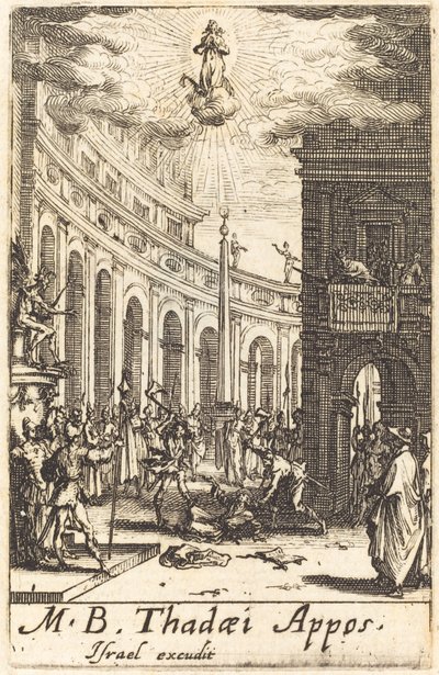 Umučení svatého Tadeáše, c. 16341635. od Jacques Callot