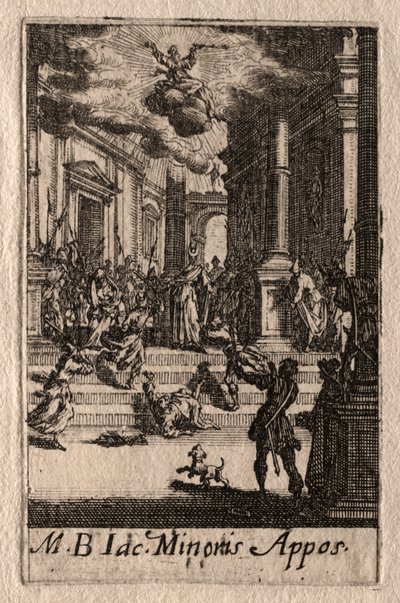 Umučení apoštolů: Svatý Jakub Menší od Jacques Callot
