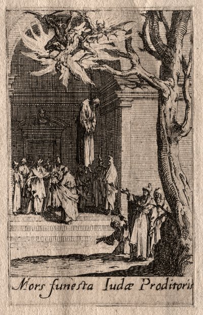 Umučení apoštolů: Jidášova smrt. od Jacques Callot