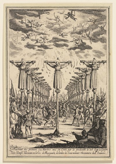 Mučedníci Japonska od Jacques Callot