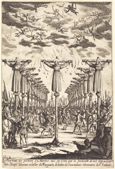 Mučedníci z Japonska od Jacques Callot