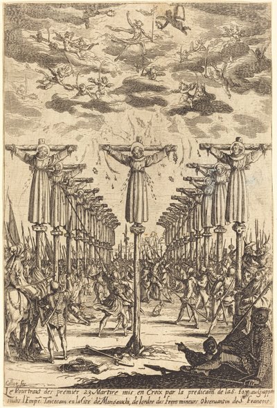 Mučedníci z Japonska od Jacques Callot