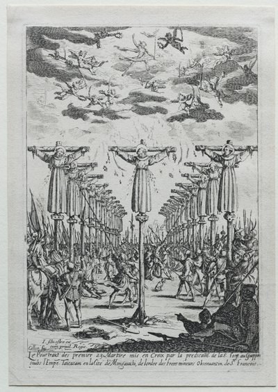 Mučedníci z Japonska. od Jacques Callot