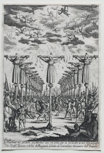Mučedníci Japonska, 17. století. od Jacques Callot