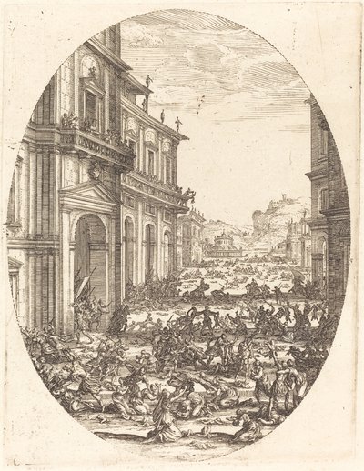 Masakr neviňátek, c. 16181620. od Jacques Callot