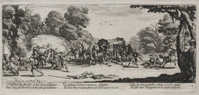 The Miseries of War: Highway Robbery, 1633. od Jacques Callot
