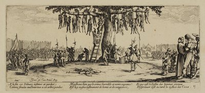 The Miseries of War, č. 11. The Hanging, 1633 od Jacques Callot