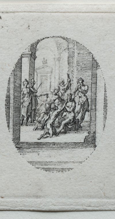 Tajemství umučení: Kristus korunovaný trním. od Jacques Callot