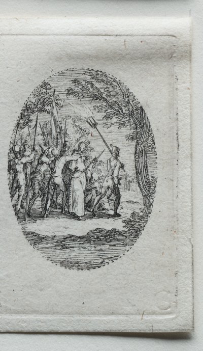 Tajemství umučení: Kristus zajatý. od Jacques Callot