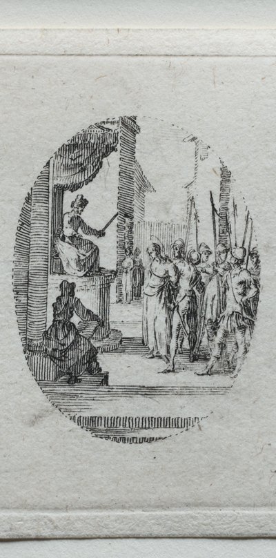 Umučení: Kristus před Pilátem. od Jacques Callot
