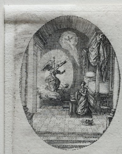 Záhady vášně: Zvěstování. od Jacques Callot