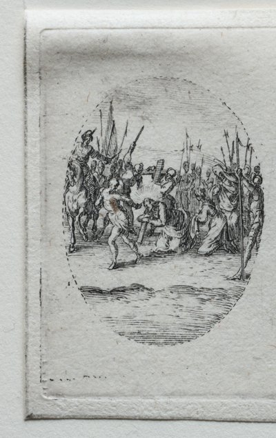 Umučení: Nesení kříže od Jacques Callot