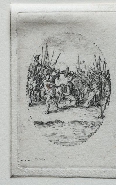 Umučení: Nesení kříže. od Jacques Callot