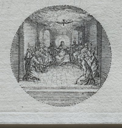Tajemství umučení: Sestoupení Ducha svatého od Jacques Callot
