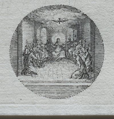 Tajemství umučení: Sestoupení Ducha svatého. od Jacques Callot