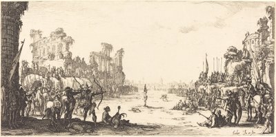 The Ordeal by Arrows (Saint Sebastian) od Jacques Callot