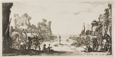 Zkouška šípy (Svatý Šebestián) od Jacques Callot