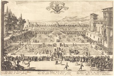 Palácové zahrady v Nancy od Jacques Callot