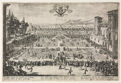 Palácové zahrady v Nancy od Jacques Callot