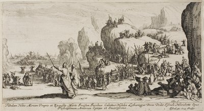 Průchod Rudého moře od Jacques Callot