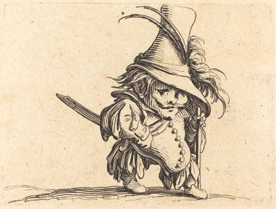 Břichatý muž s vysokým kloboukem od Jacques Callot