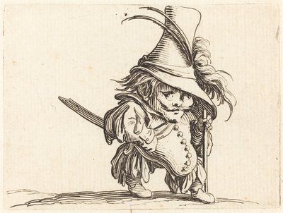 Břichatý muž s vysokým kloboukem od Jacques Callot