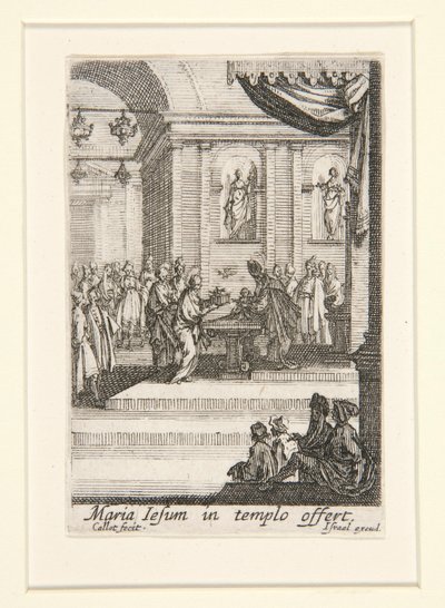 Představení Krista, ne. 10 ze Života Panny od Jacques Callot
