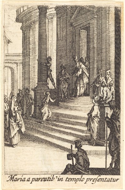 Představení Panny Marie od Jacques Callot