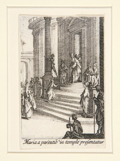 Představení Panny, č. 3 ze Života Panny od Jacques Callot