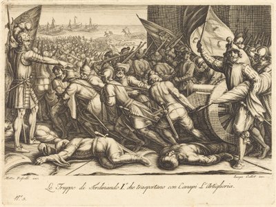 Znovu nalodění vojsk, c. 1614. od Jacques Callot