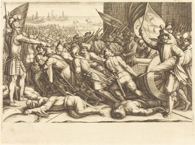 Opětovné nalodění Turků od Jacques Callot