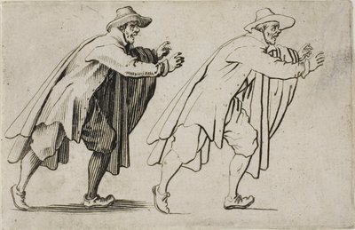 Běžící muž z The Caprices od Jacques Callot