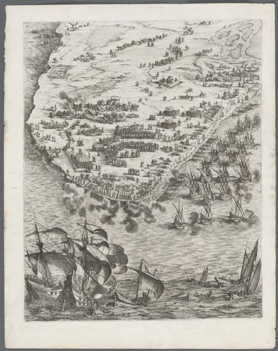 Obležení La Rochelle: Talíř 10 od Jacques Callot