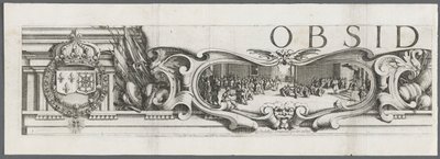 Obléhání La Rochelle: Deska 1, 1628-1630. od Jacques Callot