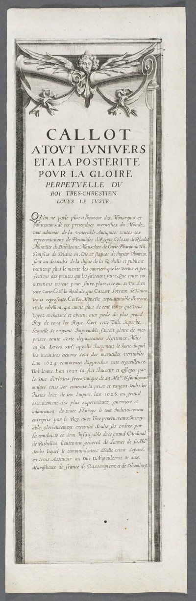 Obléhání La Rochelle: deska 4 od Jacques Callot