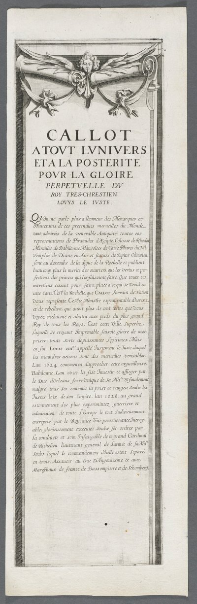 Obléhání La Rochelle: Deska 4, 1628-1630. od Jacques Callot