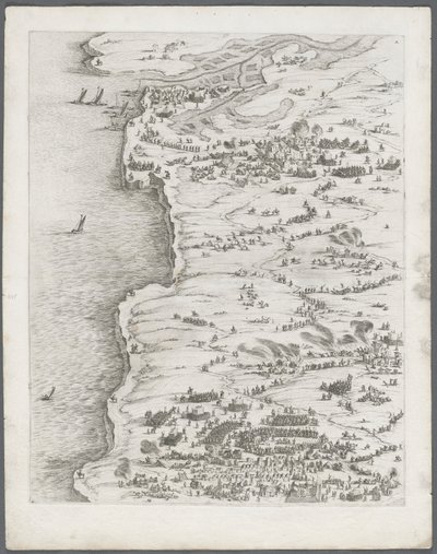 Obléhání La Rochelle: Deska 5, 1628-1630. od Jacques Callot