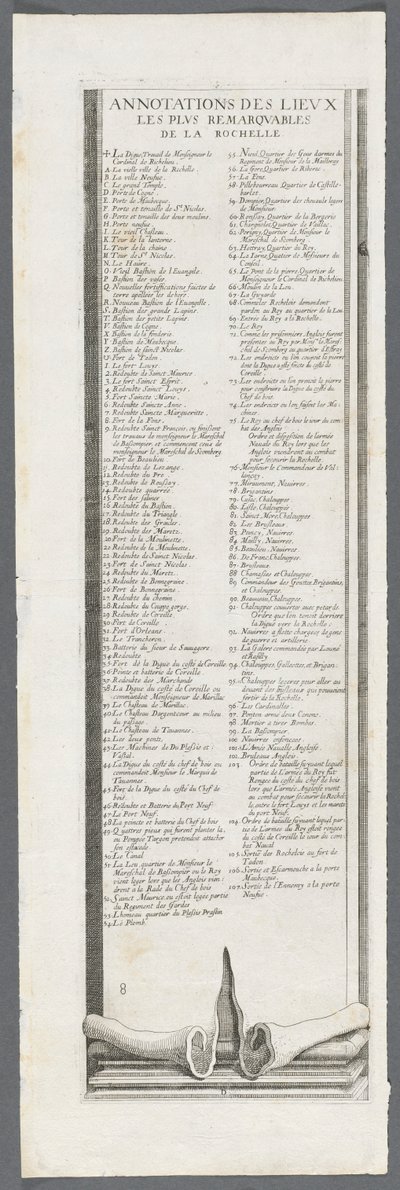 Obléhání La Rochelle: Deska 9, 1628-1630. od Jacques Callot