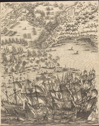 Obležení La Rochelle [deska 11 ze 16; sada obsahuje 1952.8.97-112] od Jacques Callot
