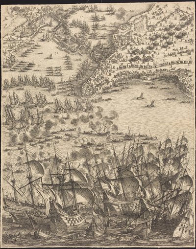 Obléhání La Rochelle [deska 11 ze 16; soubor obsahuje 1952.8.97-112] od Jacques Callot