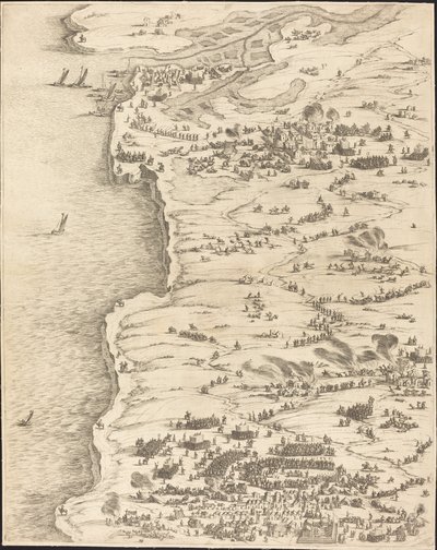 Obležení La Rochelle [deska 5 z 16; sada obsahuje 1952.8.97-112] od Jacques Callot