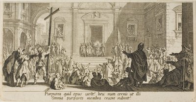 Malý přístav, z různých scén navržených ve Florencii od Jacques Callot