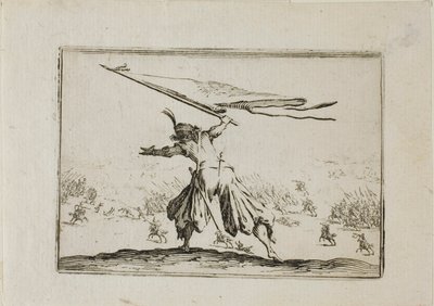 Standard-Bearer, od The Caprices od Jacques Callot