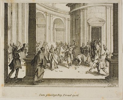 Kamenování Ježíše z Nového zákona od Jacques Callot