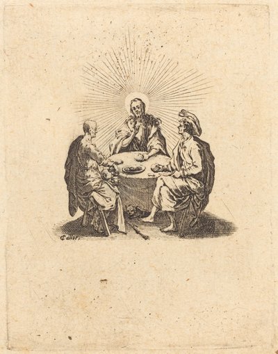 Večeře v Emauzích od Jacques Callot