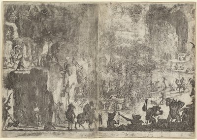 The Temptation of Saint Anthony [první verze], c. 1617. od Jacques Callot